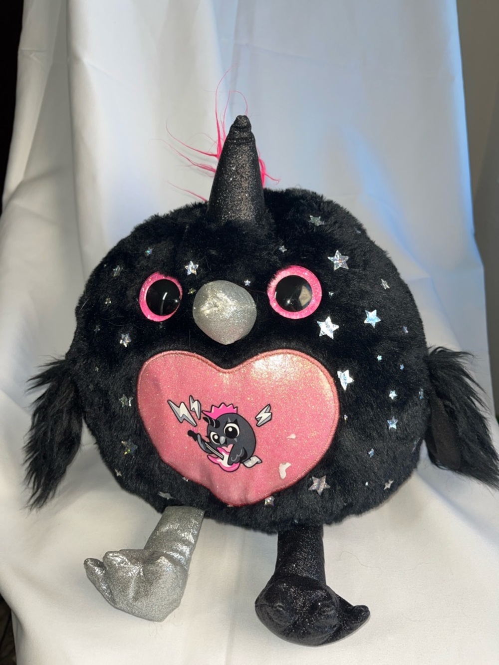 Zuru Black & Pink Rainbocorn Monstercorn Surprise Raven Plush